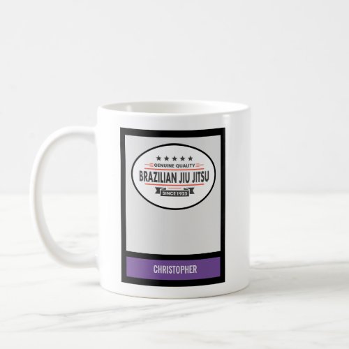 Purple Belt BJJ Genuine Quality Since 1925 Coffee Mug