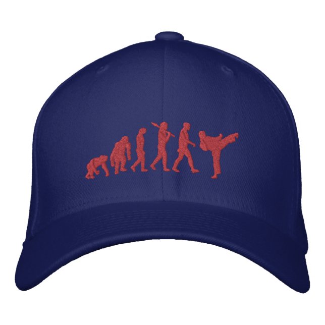 Purple belt Martial Arts karate kick evolution cap (Front)