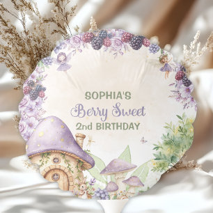 Purple Berry Sweet 2nd Birthday Party Balloon