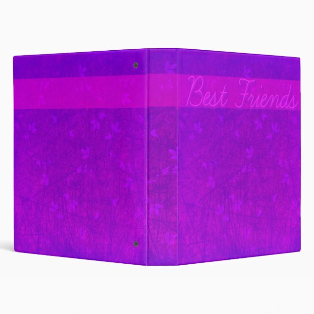purple best friends photo album binder (Background)