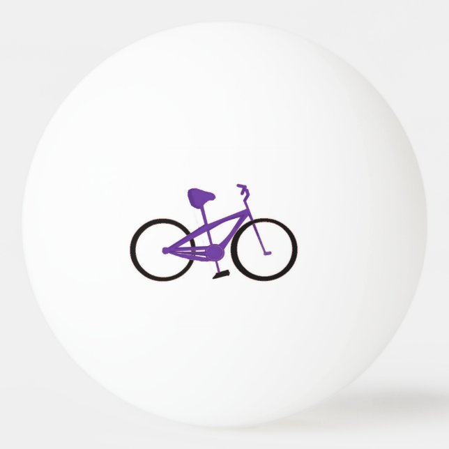 Purple Bicycle Ping-Pong Ball (Front)