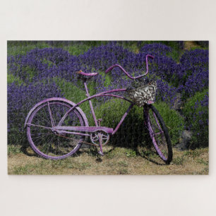 Purple Bike   Lavender Fields Jigsaw Puzzle