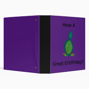 Purple binder with creature