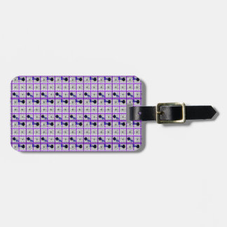 Purple Bingo Card Luggage Tag