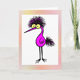 Purple Bird Card