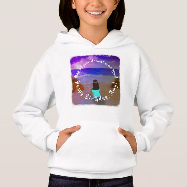 Purple Birthday Party Essentials Hoodie (Front)