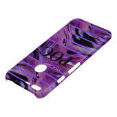 Purple Black Abstract Monogram Uncommon Google Pixel XL Case (Top)