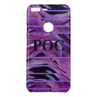 Purple Black Abstract Monogram Uncommon Google Pixel XL Case