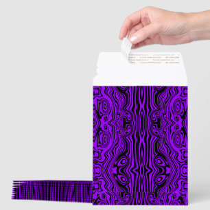 Purple Black Abstract Shipping Envelope Mailers