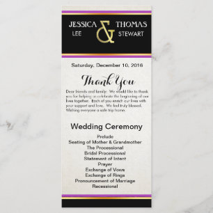 Purple, Black and Gold Simple Elegance Program