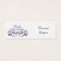 Purple,black and white Chic discount coupon