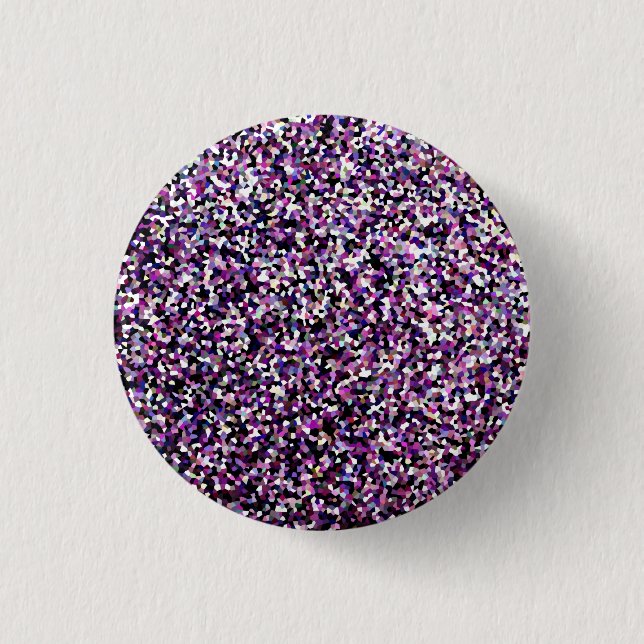 Purple Black and white confetti   Button (Front)