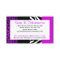 Purple & Black Animal Print Zebra and Leopard