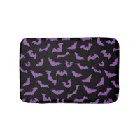 Pastel goth pink bats spooky Bath Mat by GriffyPrints