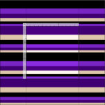 [ Thumbnail: Purple, Black, Bisque, and Indigo Colored Pattern Fabric ]