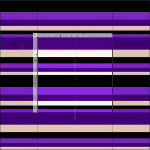 Purple, Black, Bisque, and Indigo Colored Pattern Fabric