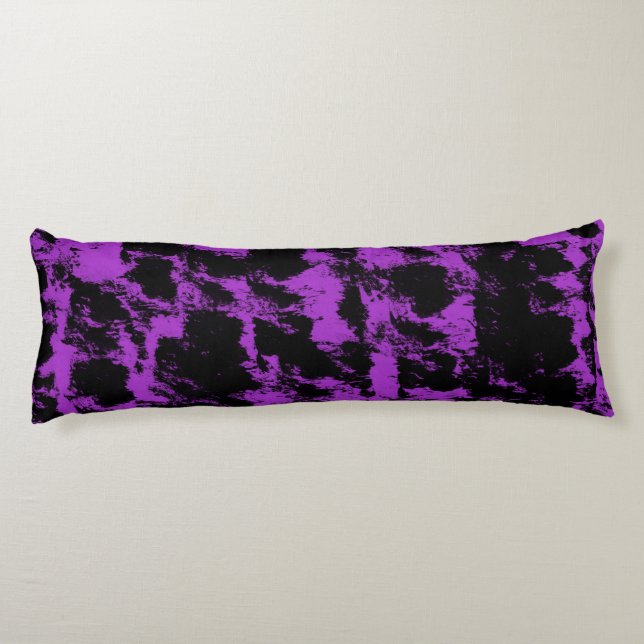 Purple Black Body Pillow (Back)