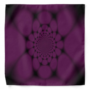 Purple Black Butterfly Petal Bandana