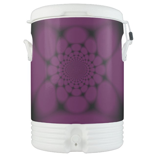 Purple Black Butterfly Petal Beverage Cooler (Front)