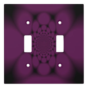 Purple Black Butterfly Petal Light Switch Cover