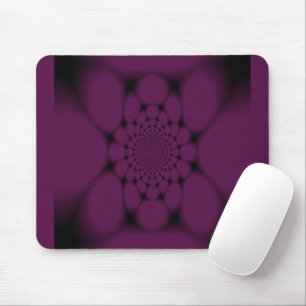Purple Black Butterfly Petal Mouse Pad