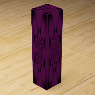 Purple Black Butterfly Petal Wine Box