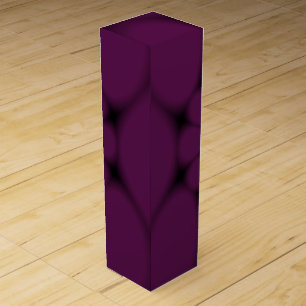 Purple Black Butterfly Petal Wine Box