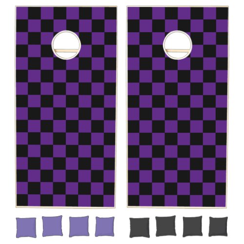 Purple & Black Checker