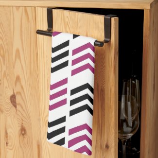 Purple Black Chevron Geometric Pattern