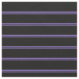 Purple & Black Colored Stripes/Lines Pattern Fabric