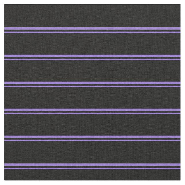 Purple & Black Colored Stripes/Lines Pattern Fabric (Close Up)