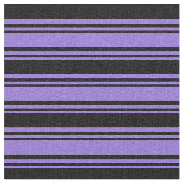 Purple & Black Colored Stripes Pattern Fabric (Close Up)
