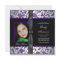 Purple Black Damask Photo Sweet 16 Party