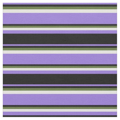 Purple, Black, Dark Olive Green, and Light Cyan Fabric