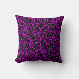 Purple & Black Double Face Pillow