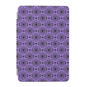 Purple Black Flower Seamless Pattern iPad Mini Cover