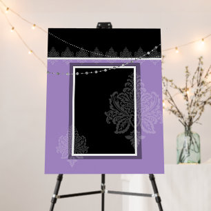 Purple & black Foam Board