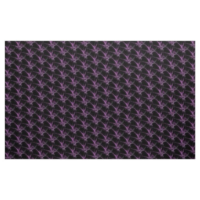 Purple Black Fractal artwork Fabric (Yard)