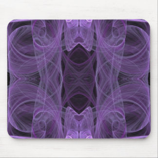 Purple & Black Fractal Mousepad