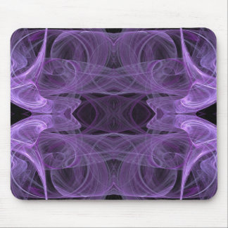 Purple & Black Fractal Mousepad