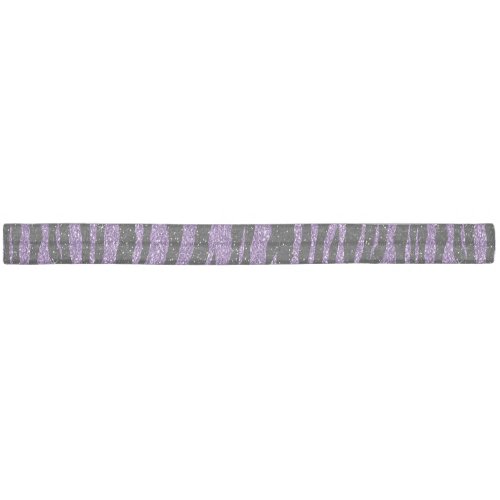 Purple Black Glitter Zebra Print Elastic Hair Tie