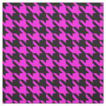 Purple Black Houndstooth Check Fabric