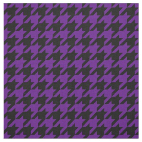Purple Black Houndstooth Pattern 2M Fabric