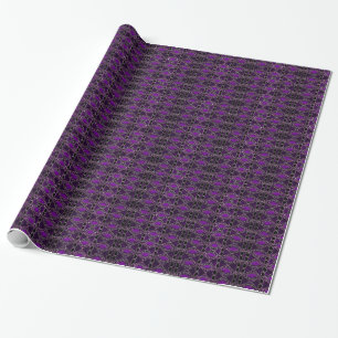 Purple & Black Jewel Tone Wrapping Paper, Classy Wrapping Paper