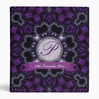 Purple & Black Magic Wedding Album Binder