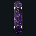 Purple & Black Marble (Complete Trucks & Wheels), Skateboard<br><div class="desc">Purple and Black Marble</div>