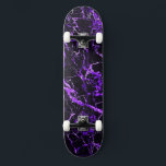 Purple & Black Marble (Complete Trucks & Wheels), Skateboard<br><div class="desc">Purple and Black Marble</div>