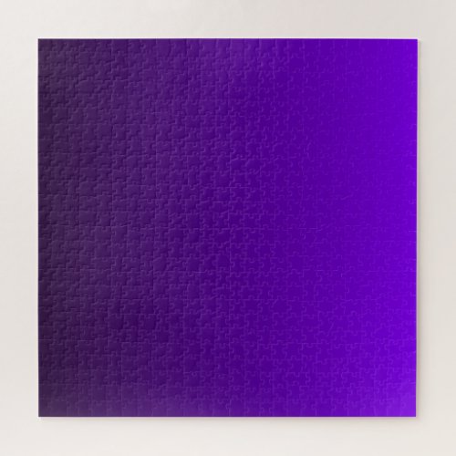 Purple  Black  Modern Color Gradient Ombre Jigsaw Puzzle