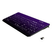 Purple Black Ombre Wireless Keyboard (Angled)