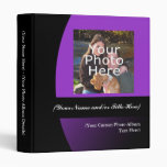 Purple/Black Personalized Photo Album Binder
